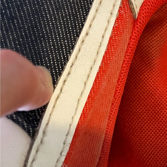 Nike Air Force 1 White Red Blue Sneakers - Picture 6 of 13